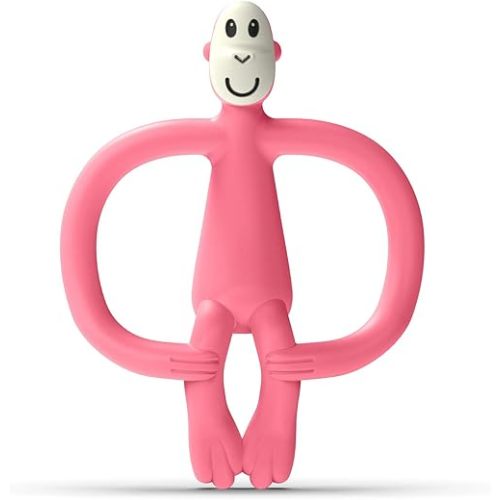 Matchstick Monkey Monkey Teether Pink