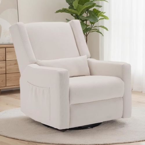 Tbfit 32" Nursery Rocking Chair - Beige