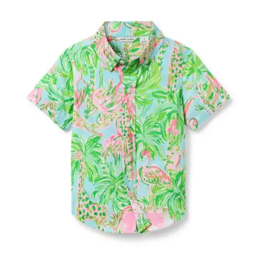 Boy Blue On Parade Lilly Pulitzer x Janie and Jack Lavin Shirt by Janie and Jack