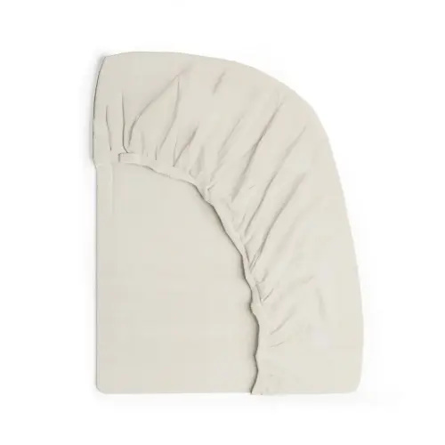 Organic Breathable Muslin Crib Sheets (COLOR: CREAM)