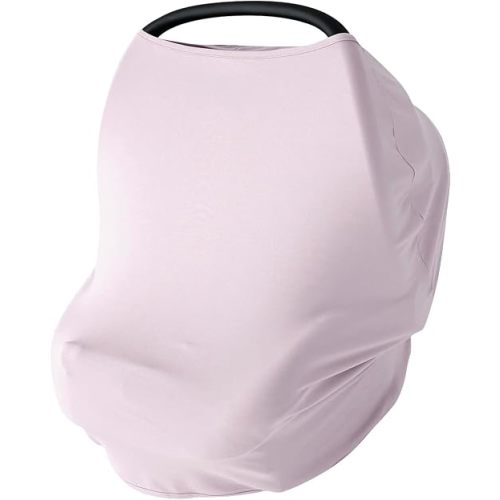 PurComfy 4-in-1 Baby Car Seat Cover, Supersoft Bamboo Viscose Nursing Cover