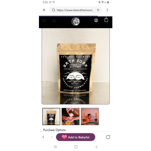 Under the Weather Bath Soak – Fat and the Moon