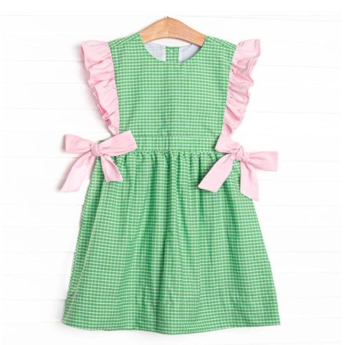 Greenscape Garden Side Tie Dress, Green – Stitchy Fish