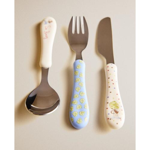 KIDS CERAMIC MR. PÉREZ FLATWARE SET
