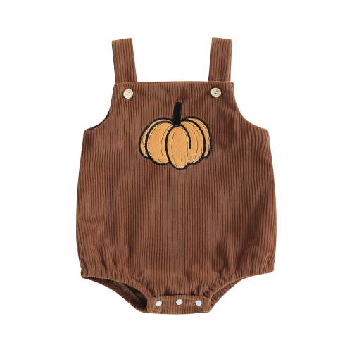 Inevnen Infant Baby Halloween Costumes Girl Boy Corduroy Rompers Bodysuit Sleeveless Onesie Outfit