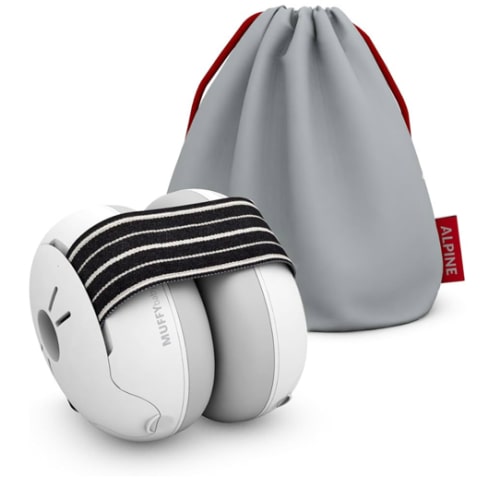 Alpine Muffy Baby Ear Protection for Babies and Toddlers up to 36 Months - CE & ANSI Certified - Noise Reduction Earmuffs - Comfortable Baby Headphones Against Hearing Damage & Improves Sleep - Black