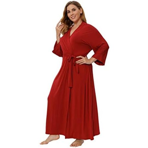 Super Shopping-zone Women's Plus Size Long Robes Kimonos Plus Size Maternity Robes Delivery Robes Sleepwear