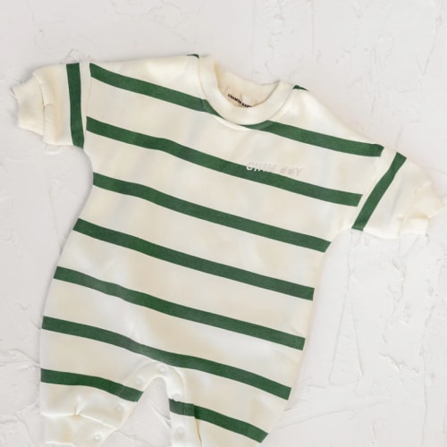 Lounge Suit - Green Stripe