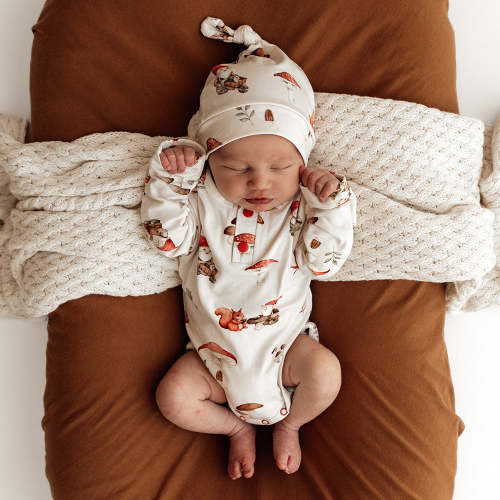 Gnomes Long Sleeve Organic Bodysuit