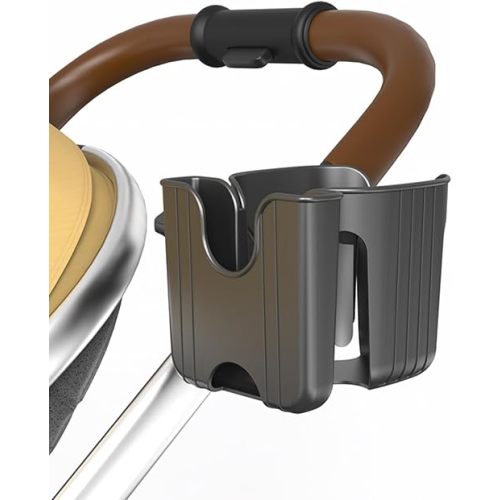 2-in-1 Universal Cup and Phone Holder for Uppababy Nuna Doona Strollers, Bikes, Wheelchairs, Walkers, Scooters - Adjustable Drink Holder