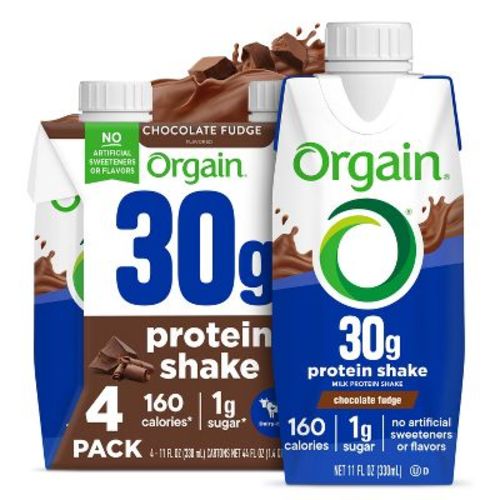 Orgain 30g Protein Shake - Chocolate - 4pk/11 Fl Oz
