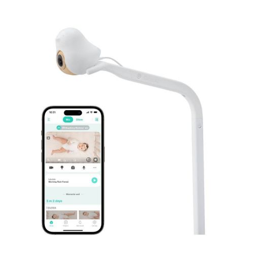 CuboAi Smart Baby Movement Monitor with Floor Stand: Sleep Tracker, Night Vision, 2-Way Talk, Wi-Fi Enabled