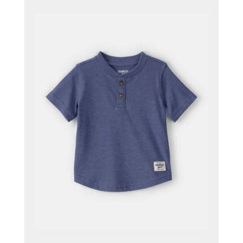 Baby Boy Short-Sleeve Henley T-Shirt - Navy - OshKosh B'gosh | Carter's