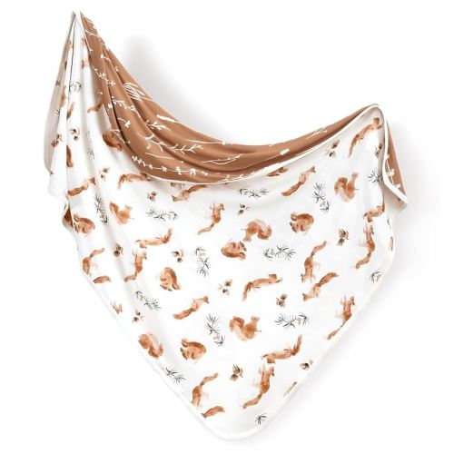 GRSSDER Baby Blankets Super Soft Jersey Knit Swaddle Blanket for Baby Girls and Boys, Double Layer Reversible Receiving Blankets 34 x 44 Extra Large for Baby Swaddling