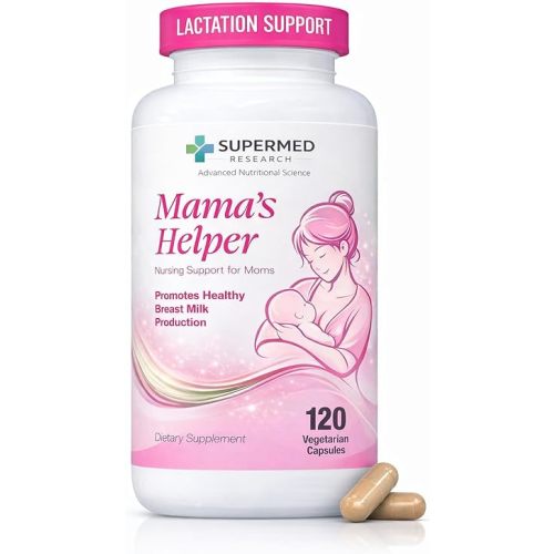Lactation Supplement to Increase Milk Supply for Breastfeeding with Goat's Rue, Fenugreek, Alfalfa, Fennel, Shatavari, Milk Thistle – Supports Breastmilk Production (120 Capsules)