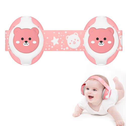 Baby Ear Muffs,25dB Infant Noise Cancelling Headphones for Babies 0-36 Months with Adjustable Headband Infant Ear Protection,Ideal Baby Travel Essentials for Outdoor,Sleep,Airplane & Music Festivals