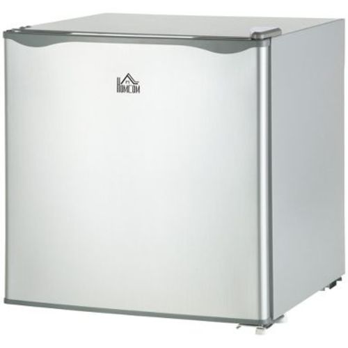 HOMCOM Mini Freezer Countertop, 1.1 Cu.Ft Compact Upright Freezer with Removable Shelves, Reversible Door for Home, Dorm, Apartment and Office, Gray