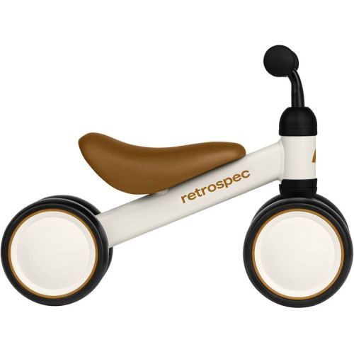 Retrospec Bicycles Cricket Mini 6" Kids' Balance Bike - Eggshell: Adjustable Handlebar & Seat, Steel Frame, 12-24 Months