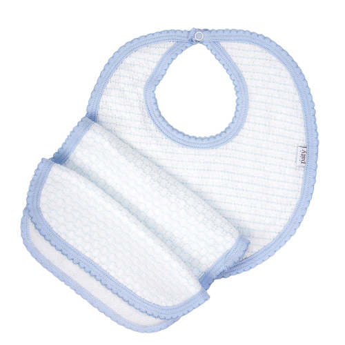 Pinstripe Bib and Burp #353J