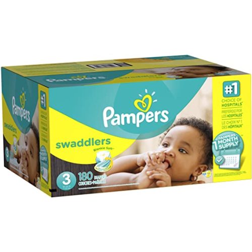 Pampers Swaddlers Diapers Size N 20 Count Pack of 2 (Total of 40 Pampers)