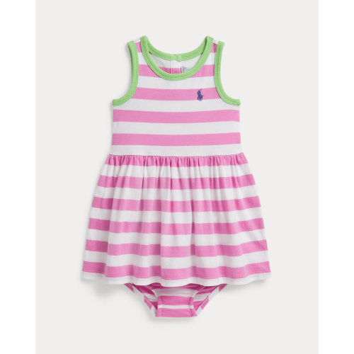 Striped Cotton Jersey Dress & Bloomer
