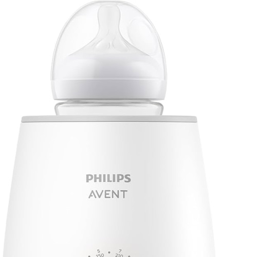 Philips Avent Premium Fast Bottle Warmer, with Smart Temperature Control, Water Bath Technology, Automatic Shut-Off, Model SCF358