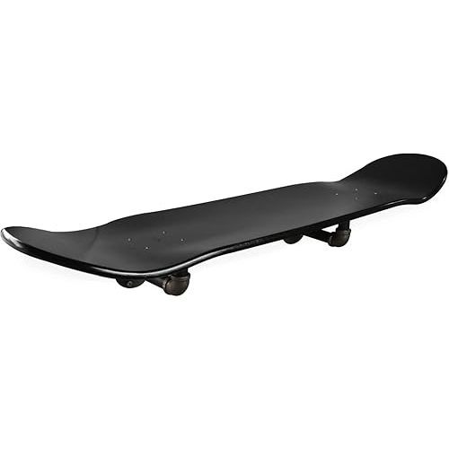 Floating Industrial Style Skateboard Deck Shelf with Pipe Mounting System – Custom Made Indoor Skate Shelving - Maple Wall Mount - 7.75" Dipped Black