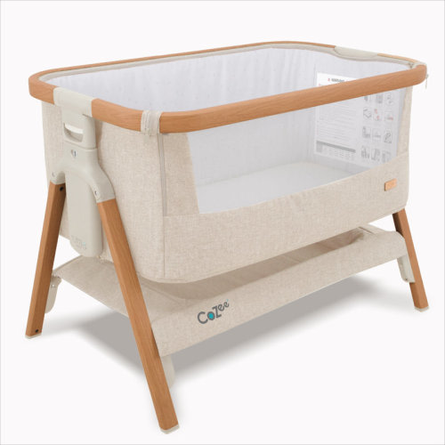 Tutti Bambini Cozee Bedside Bassinet in Scandinavian Walnut / Ecru | Wayfair