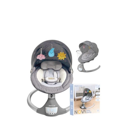 Nova Swing for Newborns - Electric Motorized Infant Swing, Bluetooth Music, 10 Preset Melodies, Remote