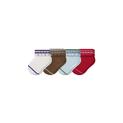 Baby Holiday Calf Sock 4-Pack (0-6 Months)