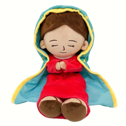 Guadalupe Virgin Plush Doll Guardian Angel Baptism Jesus Plush Toy Children Baptism Religion Easter Christmas Gift