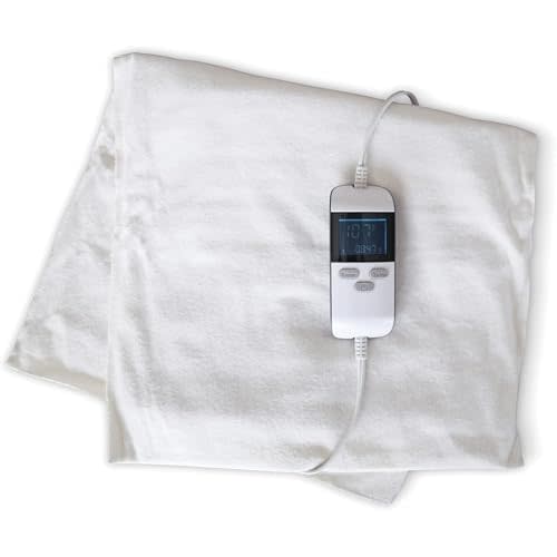 ThermoRelief Moist Heating Pad, Digital Timer, King 26 x 14 in | Digital temperature and timer controller, auto shut-off, no water needed, removable flannel cover, 26 x 14 in