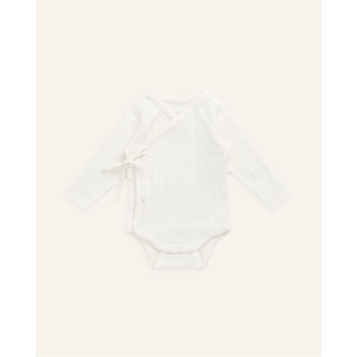 MARINA BODYSUIT - nb / sweet heart pointelle parchment