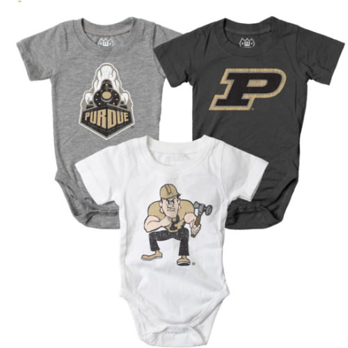 Purdue University Infant Bodysuit 3-Pack: Purdue University-West Lafayette