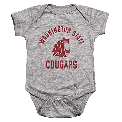 Washington State University Official One Color Logo Unisex Infant Snap Suit for Baby
