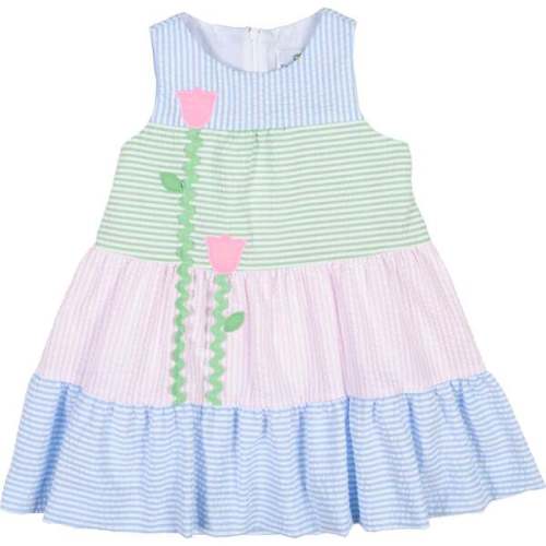 Seersucker Dress With Tulips - Florence Eiseman | Maisonette