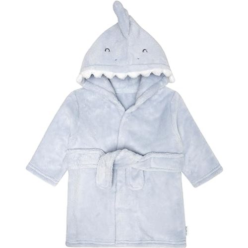 Gerber Unisex Baby Plushy Soft Hooded Animal Character Bathrobe