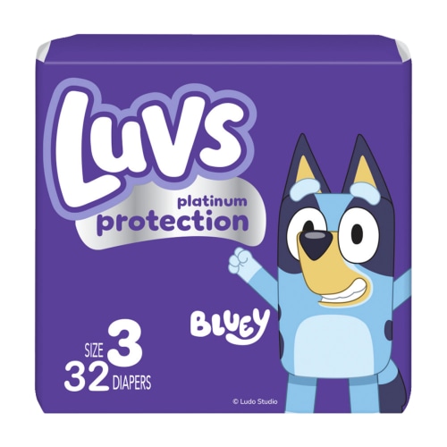 Luvs Platinum Protection Baby Diapers, Size 3 (16-28 lbs), 32 Count