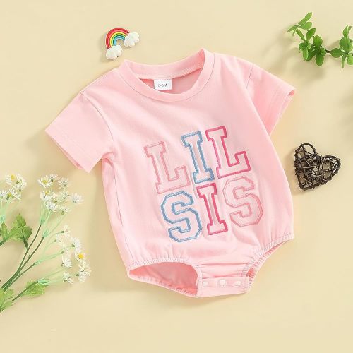Amazon.com: Cevoerf Infant Baby Girl Summer Clothes Big Sister Little Sister Matching Outfit Little Sister Newborn Outfit: Clothing, Shoes & Jewelry