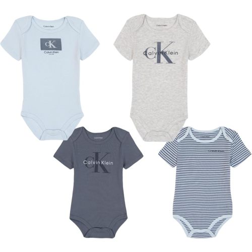 Calvin Klein baby-boys 4 Pack Bodysuit