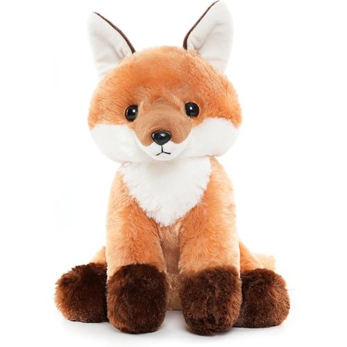 Cute Fox Stuffed Animal Plush Toy with Big Soft Tail for Kids Boys Girls Birthday Bedtime Gift, 13 inches