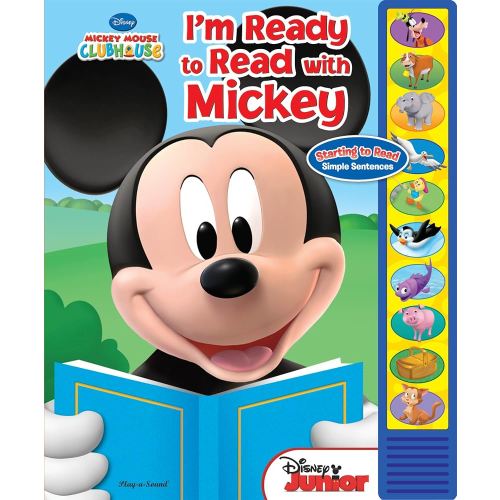 Disney Mickey Mouse Clubhouse - I'm Ready to Read With Mickey Sound Book - Play-a-Sound - PI Kids