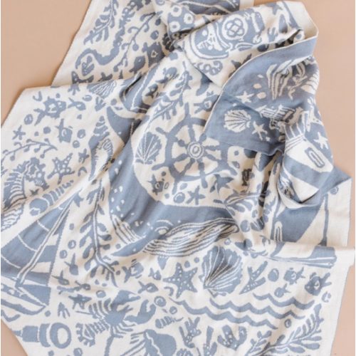 Cotton Nautical Blanket