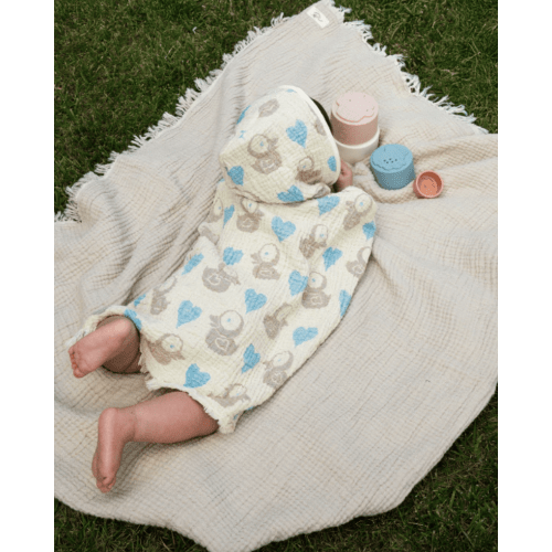 Ducky Gauze Hooded Poncho | Sand Cloud