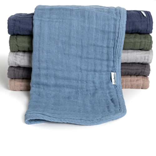 6-Pack Baby Boys Blues & Browns Muslin Burp Cloths – Gerber Childrenswear