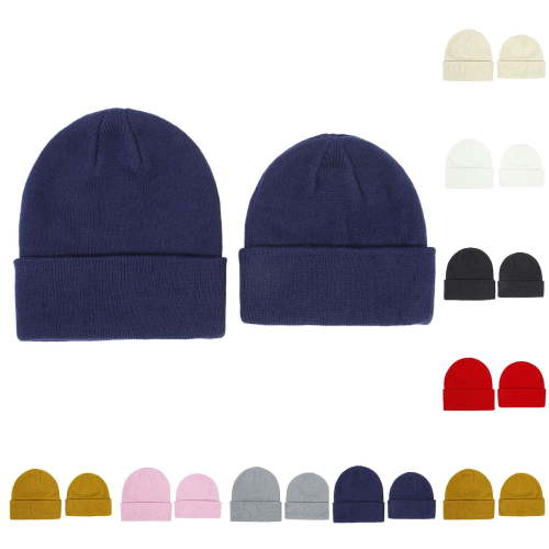 Zwiiyzr 0-6Y Baby Boys Girls Beanies Toddler Beanie Kids Winter Hats Children Knit Warm Caps Gold