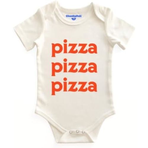 Chunky Deli Baby Bodysuit Foodie Graphic One-Piece 3-Snap 100% Cotton 3-12M