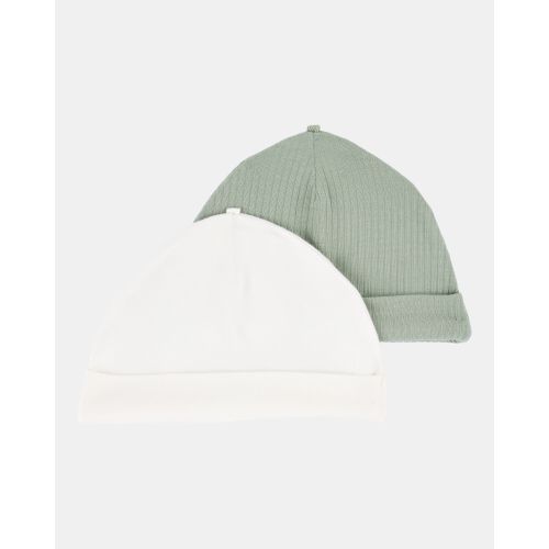 Baby 2-Pack PurelySoft Caps - Green/White