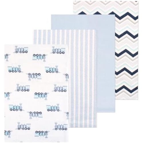Little Treasure Luvable Friends Flannel Receiving Blankets 4pk