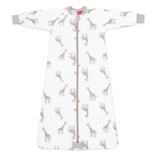 4baby Long Sleeve Sleeping Bag 3.5 Tog Natural Giraffe Size 8-24 Months | Baby Bunting AU